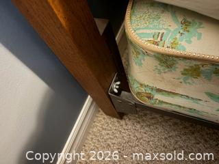MaxSold Auction: Wooden Queen Headboard & Metal Bedframe with Mattress & Boxspring - Collingwood (Ontario, Canada) SELLER MANAGED Downsizing Online Auction - Chamberlain Crescent