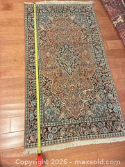 MaxSold Auction: 5' x 8' Rectangular Area Rug - Rust/Orange, Light Blue, Navy, Cream - Mckinney (Texas, USA) PARTNER MANAGED Downsizing Online Auction -  Pelican Hills Drive