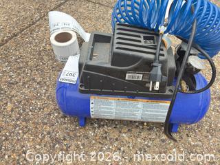 MaxSold Auction: Campbell Hausfeld 3 Gallon Electric Air Compressor - Mckinney (Texas, USA) PARTNER MANAGED Downsizing Online Auction -  Pelican Hills Drive