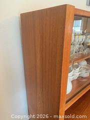 MaxSold Auction: Mid-Century Teak China Cabinet Hutch with Sliding Glass Doors - Mckinney (Texas, USA) PARTNER MANAGED Downsizing Online Auction -  Pelican Hills Drive
