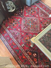MaxSold Auction: Red Persian/Oriental Geometric Wool Area Rug 5' x 8' - Mckinney (Texas, USA) PARTNER MANAGED Downsizing Online Auction -  Pelican Hills Drive