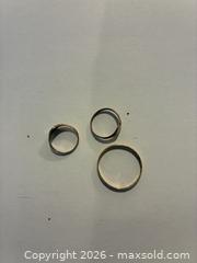 MaxSold Auction: 3 gold rings - Toronto (Ontario, Canada) SELLER MANAGED Downsizing Online Auction - Leacock Crescent
