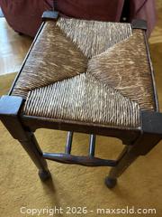 MaxSold Auction: Antique oak, caned-top stool - Toronto (Ontario, Canada) SELLER MANAGED Downsizing Online Auction - Leacock Crescent