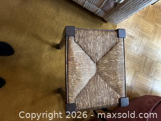 MaxSold Auction: Antique oak, caned-top stool - Toronto (Ontario, Canada) SELLER MANAGED Downsizing Online Auction - Leacock Crescent