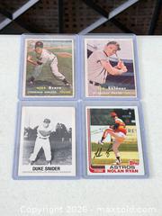 MaxSold Auction: Vintage Baseball Trading Cards Featuring Snider, Nolan Ryan & More - Hayward (California, USA) SELLER MANAGED Reseller Online Auction - Oakhill Way