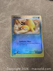 MaxSold Auction: Pokemon Psyduck Sandstorm Reverse Holo Card NM 73/100 - Toronto (Ontario, Canada) PARTNER MANAGED Downsizing Online Auction - Mcadam Avenue
