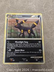 MaxSold Auction: Pokemon Umbreon Undaunted 10/90 Card LP - Toronto (Ontario, Canada) PARTNER MANAGED Downsizing Online Auction - Mcadam Avenue