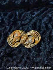 MaxSold Auction: 14k-HG Gold Earrings with real Pearl  - Vancouver (British Columbia, Canada) PARTNER MANAGED Estate Sale Online Auction - East Hastings Street