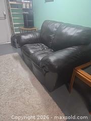 MaxSold Auction: Contemporary Dark Brown Genuine Leather Loveseat, 2-Seater - Vancouver (British Columbia, Canada) PARTNER MANAGED Estate Sale Online Auction - East Hastings Street