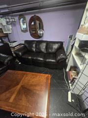 MaxSold Auction: Dark Brown Genuine Leather 3-Seater Traditional Sofa - Vancouver (British Columbia, Canada) PARTNER MANAGED Estate Sale Online Auction - East Hastings Street