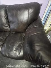 MaxSold Auction: Dark Brown Genuine Leather 3-Seater Traditional Sofa - Vancouver (British Columbia, Canada) PARTNER MANAGED Estate Sale Online Auction - East Hastings Street