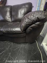 MaxSold Auction: Dark Brown Genuine Leather 3-Seater Traditional Sofa - Vancouver (British Columbia, Canada) PARTNER MANAGED Estate Sale Online Auction - East Hastings Street