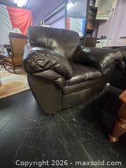 MaxSold Auction: Dark Brown Leather Loveseat and Armchair Set, Contemporary - Vancouver (British Columbia, Canada) PARTNER MANAGED Estate Sale Online Auction - East Hastings Street