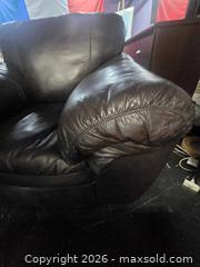 MaxSold Auction: Dark Brown Leather Loveseat and Armchair Set, Contemporary - Vancouver (British Columbia, Canada) PARTNER MANAGED Estate Sale Online Auction - East Hastings Street