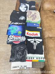 MaxSold Auction: Lot of 11-12 Assorted T-Shirts, Brands incl. Champion & Kodak - Ogden (New York, USA) SELLER MANAGED Downsizing Online Auction - West Avenue