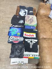 MaxSold Auction: Lot of 11-12 Assorted T-Shirts, Brands incl. Champion & Kodak - Ogden (New York, USA) SELLER MANAGED Downsizing Online Auction - West Avenue