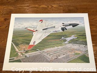 MaxSold Auction: 1997 Limited Edition Lithograph by C. Drysdale (appears) Avro arrow  - Ancaster (Ontario, Canada) SELLER MANAGED Downsizing Online Auction -  Galley Road