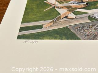 MaxSold Auction: 1997 Limited Edition Lithograph by C. Drysdale (appears) Avro arrow  - Ancaster (Ontario, Canada) SELLER MANAGED Downsizing Online Auction -  Galley Road