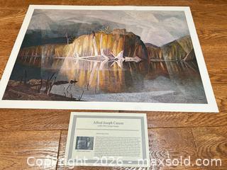MaxSold Auction: Alfred Joseph Casson Landscape Art Print - Ancaster (Ontario, Canada) SELLER MANAGED Downsizing Online Auction -  Galley Road