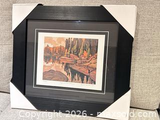 MaxSold Auction: Algoma Reflections — Lawren Harris lithograph Framed Print - Ancaster (Ontario, Canada) SELLER MANAGED Downsizing Online Auction -  Galley Road
