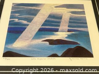 MaxSold Auction: Lawren Harris "Lake Superior Sketch" Framed Limited Edition lithograph  - Ancaster (Ontario, Canada) SELLER MANAGED Downsizing Online Auction -  Galley Road