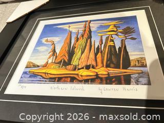MaxSold Auction: Lawren Harris 'Northern Island' Limited Edition framed lithograph , PP 3/99 - Ancaster (Ontario, Canada) SELLER MANAGED Downsizing Online Auction -  Galley Road