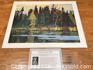 MaxSold Auction: Lawren Stewart Harris lithograph, 420/777 “Northern Forest “ - Ancaster (Ontario, Canada) SELLER MANAGED Downsizing Online Auction -  Galley Road