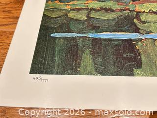 MaxSold Auction: Lawren Stewart Harris lithograph, 420/777 “Northern Forest “ - Ancaster (Ontario, Canada) SELLER MANAGED Downsizing Online Auction -  Galley Road