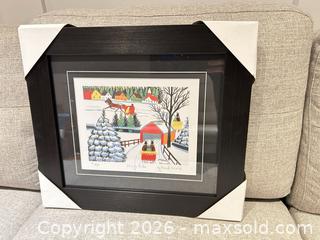 MaxSold Auction: Maud Lewis “Sleigh Ride" Limited Edition Framed lithograph  - Ancaster (Ontario, Canada) SELLER MANAGED Downsizing Online Auction -  Galley Road