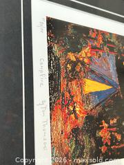MaxSold Auction: Tom Thomson "Campfire" Limited Edition Professionally Framed lithograph - Ancaster (Ontario, Canada) SELLER MANAGED Downsizing Online Auction -  Galley Road