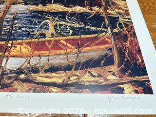 MaxSold Auction: Tom Thomson Limited Edition Canoe Landscape Art lithograph  - Ancaster (Ontario, Canada) SELLER MANAGED Downsizing Online Auction -  Galley Road