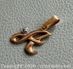 MaxSold Auction: 10K Yellow Gold Letter A Pendant - Marked  - Toronto (Ontario, Canada) PARTNER MANAGED Reseller Online Auction - Queen Street West.
