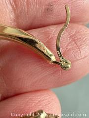 MaxSold Auction: 14K Yellow Gold Earrings - Marked  - Toronto (Ontario, Canada) PARTNER MANAGED Reseller Online Auction - Queen Street West.