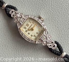 MaxSold Auction: Vintage 14K White Gold Case Bulova Ladies Wristwatch - Marked  - Toronto (Ontario, Canada) PARTNER MANAGED Reseller Online Auction - Queen Street West.