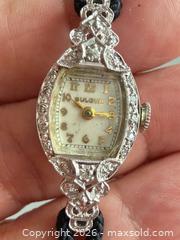 MaxSold Auction: Vintage 14K White Gold Case Bulova Ladies Wristwatch - Marked  - Toronto (Ontario, Canada) PARTNER MANAGED Reseller Online Auction - Queen Street West.
