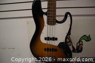 MaxSold Auction: Squier J-Style 4-String Electric Bass Guitar, Sunburst - Toronto (Ontario, Canada) SELLER MANAGED Downsizing Online Auction - Danforth Avenue