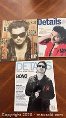 MaxSold Auction: Bono (U2) — Details & Rolling Stone Magazines, 1990s (3) - Halton Hills (Ontario, Canada) SELLER MANAGED Downsizing Online Auction - Market Street