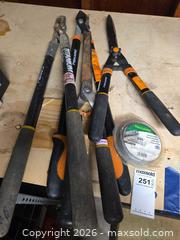 MaxSold Auction: Fiskars & WeedEater/Worx Loppers, Shears, Saw & Trimmer Line (Lot) - Sykesville (Maryland, USA) SELLER MANAGED Moving Online Auction - Streaker Road