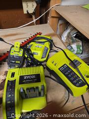 MaxSold Auction: Ryobi Hedge Trimmer + Ryobi ONE+ 18V Battery & 24V Charger - Sykesville (Maryland, USA) SELLER MANAGED Moving Online Auction - Streaker Road