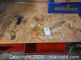 MaxSold Auction: Waterloo Steel Workbench with Wood Top & Pegboard - Sykesville (Maryland, USA) SELLER MANAGED Moving Online Auction - Streaker Road