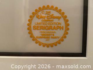MaxSold Auction: Disney "Minnie Loves Mickey" Limited Edition Serigraph Cel 1980's ~ Framed - Caledon (Ontario, Canada) SELLER MANAGED Downsizing Online Auction - Westchester Boulevard