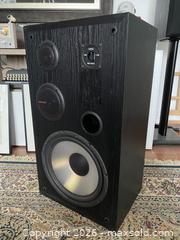 MaxSold Auction: Pair of Vintage Acoustic Audio Floor Speakers ( Model H-CD12) - Caledon (Ontario, Canada) SELLER MANAGED Downsizing Online Auction - Westchester Boulevard