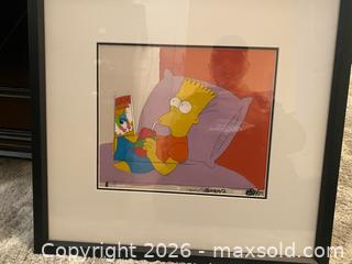 MaxSold Auction: The Simpsons Bart Simpson Original Production Cel with Background. Very Rare Early Series ( 1990/91) - Caledon (Ontario, Canada) SELLER MANAGED Downsizing Online Auction - Westchester Boulevard