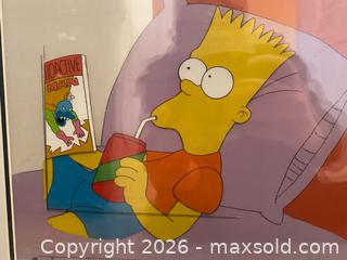 MaxSold Auction: The Simpsons Bart Simpson Original Production Cel with Background. Very Rare Early Series ( 1990/91) - Caledon (Ontario, Canada) SELLER MANAGED Downsizing Online Auction - Westchester Boulevard