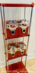 MaxSold Auction: Vintage Beaver Quad Gumball Machine on stand ( c. 1962) - Caledon (Ontario, Canada) SELLER MANAGED Downsizing Online Auction - Westchester Boulevard