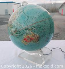MaxSold Auction: 70s Danish Lighted globe in French - Ottawa (Ontario, Canada) SELLER MANAGED Moving Online Auction - Coventry Road (STORAGE)