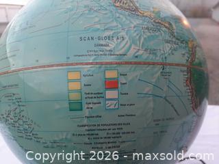 MaxSold Auction: 70s Danish Lighted globe in French - Ottawa (Ontario, Canada) SELLER MANAGED Moving Online Auction - Coventry Road (STORAGE)