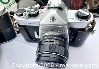 MaxSold Auction: Collection of Vintage Film camera with tripod.  - Ottawa (Ontario, Canada) SELLER MANAGED Moving Online Auction - Coventry Road (STORAGE)