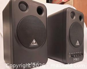 MaxSold Auction: Pair of Behringer Monitor Speakers  - Ottawa (Ontario, Canada) SELLER MANAGED Moving Online Auction - Coventry Road (STORAGE)