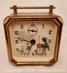 MaxSold Auction: Rare Vintage LUX American Alarm Clock Animated Organ Grinder+Dog-Working - Ottawa (Ontario, Canada) SELLER MANAGED Moving Online Auction - Coventry Road (STORAGE)